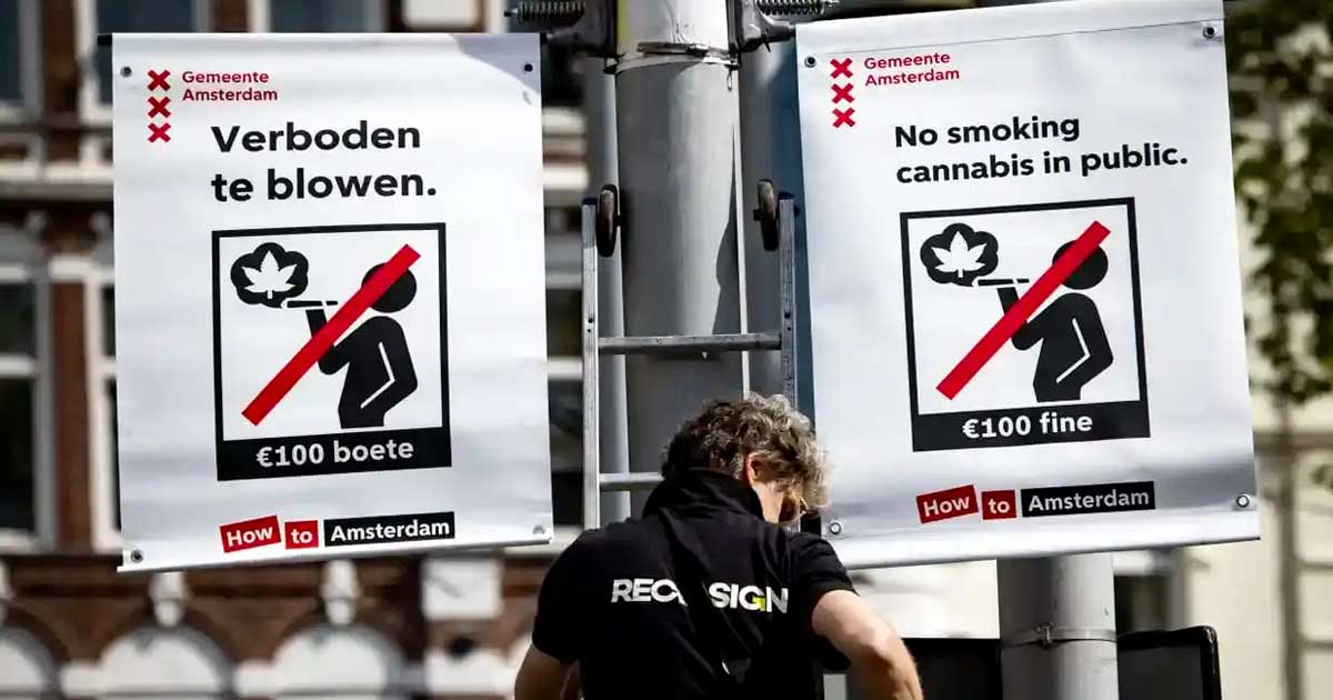 Prohibido fumar cannabis en las calles de Ámsterdam