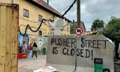 Cierre de la calle Pusher en Christiania