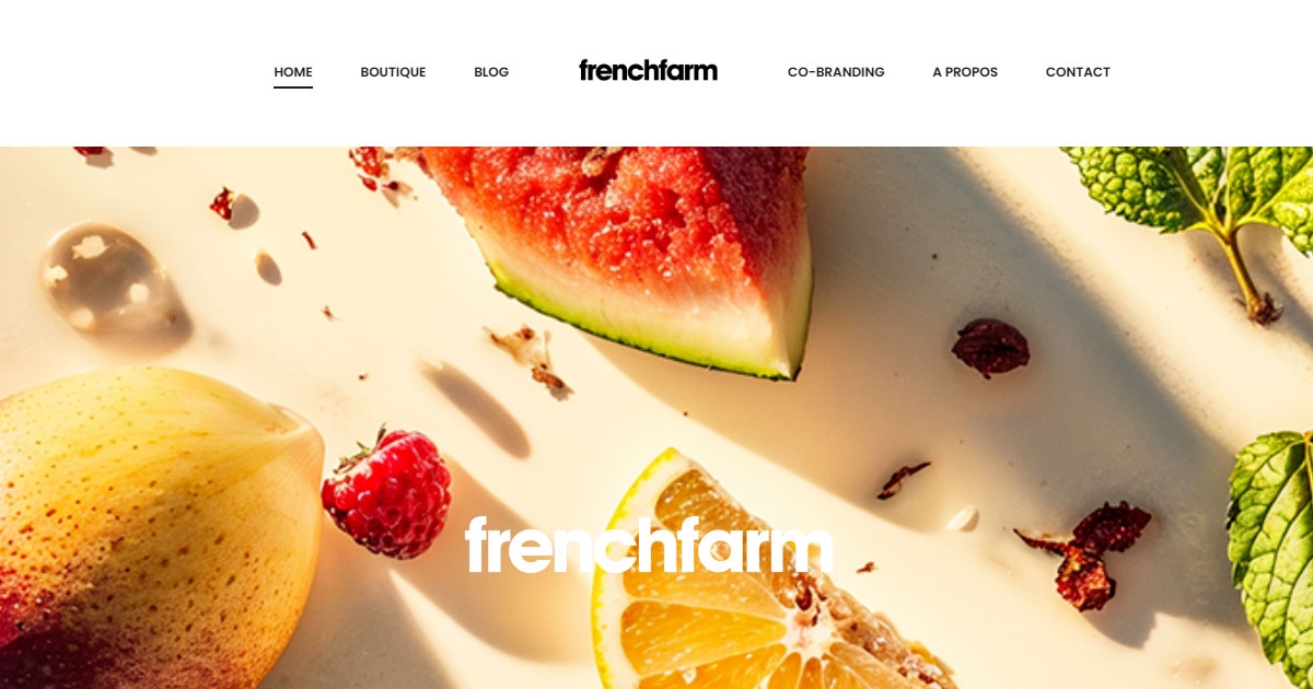 Nuevo sitio web de Frenchfarm