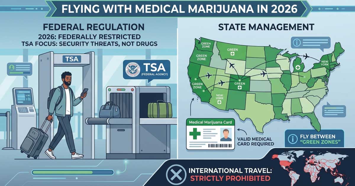 Consumir cannabis en un avión en Estados Unidos