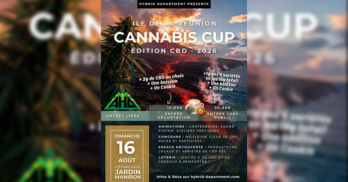Cannabis Cup CBD en La Reunión en agosto de 2026