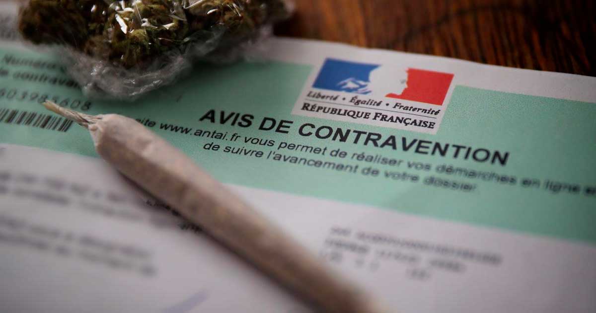 Multa por cannabis de 500 €
