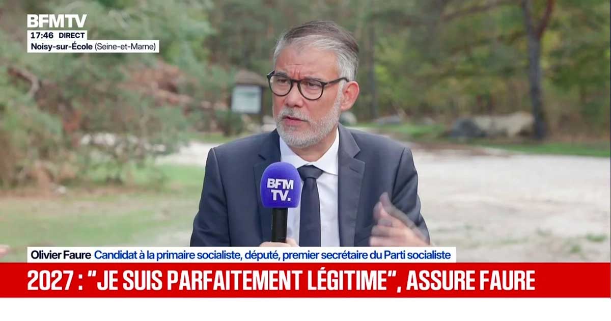 Olivier Faure y el cannabis en BFMTV